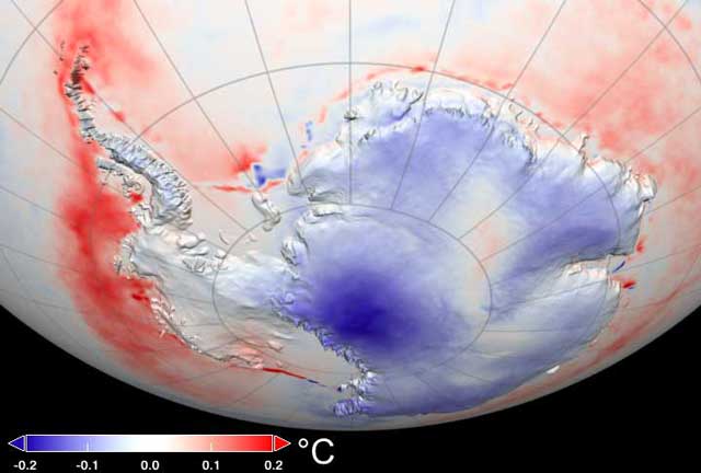 Температура Антарктиды (1982-2003)
