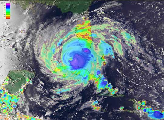Ураган Rita. 20 сентября 2005 года (NOAA 12). 